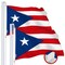 G128 2 Pack: Puerto Rico Puerto Rican PR Flag | 3x5 Ft | Embroidered 220GSM SPUN POLYESTER - Embroidered Stars, Sewn Stripes, Brass Grommets, Indoor/Outdoor, Vibrant Colors, Heavy Duty SPUN POLYESTER